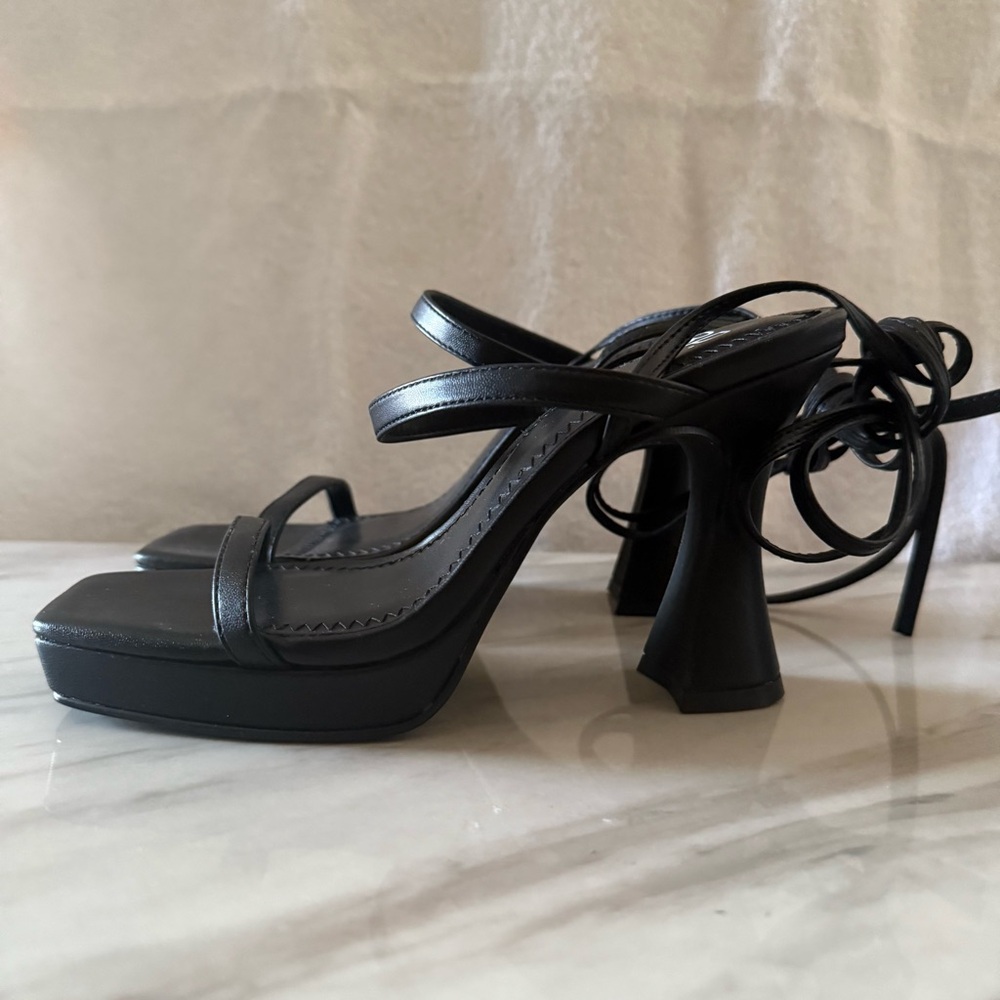 BP Black Strappy Sandals - Picture 4 of 5